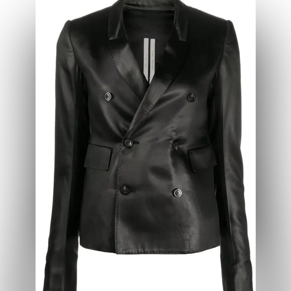 Rick Owens double breasted blazer in black NWT - Picture 5 of 11